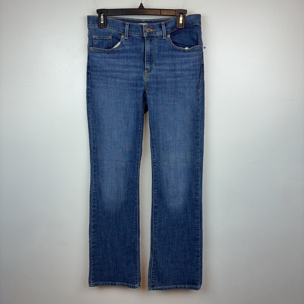 Levis Classic Bootcut Jeans Womens 4 27x32 Medium Wash Blue Stretch Denim